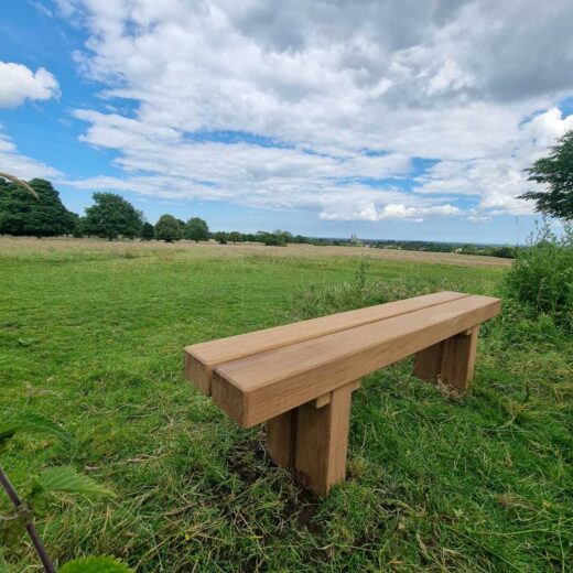 A perfect view from the Wykeham wooden bench