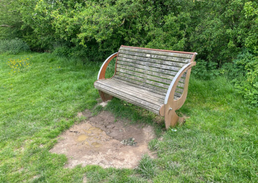 One of our discontinued benches still going strong