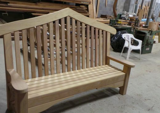 The Bute Memorial wooden bench