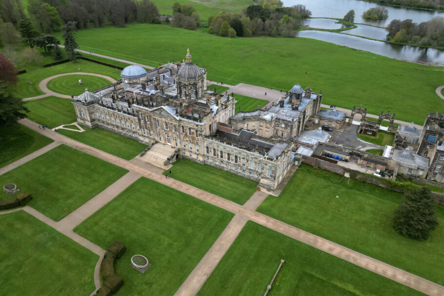 Castle howard looking onwards to the lake