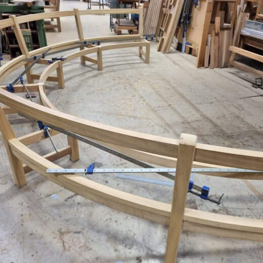 The Scarborough curved bench frame