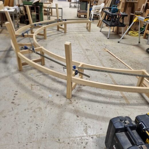 The Scarborough Crescent bench base frame