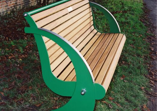 Spinnaker powder coated bench