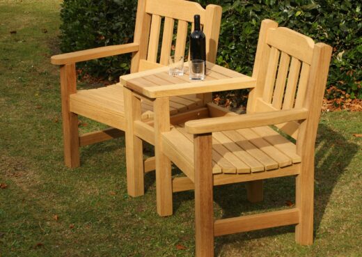 Helmsley companion garden chair side view